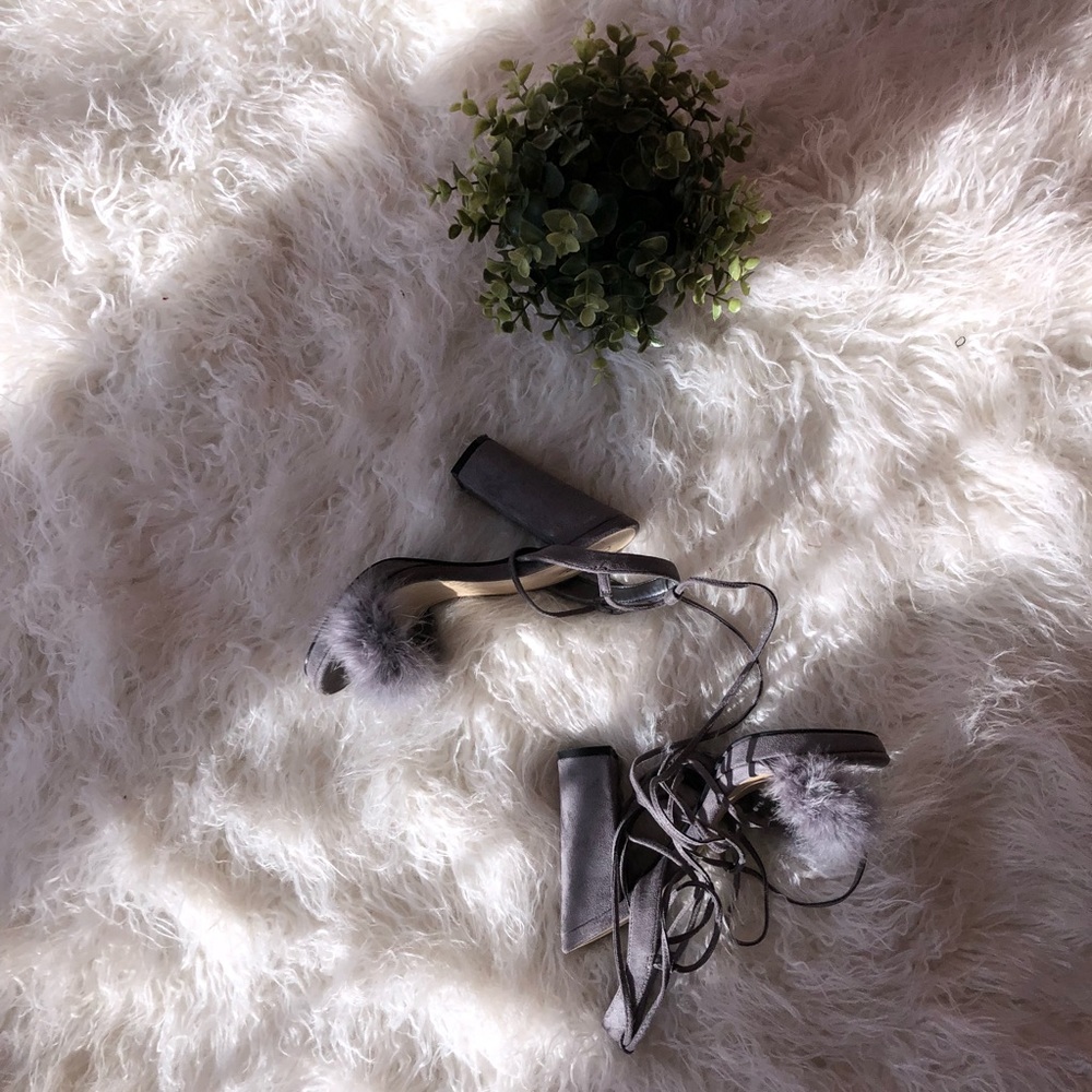Fuzzy high heels